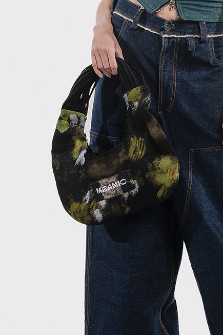 MINIDENIM OVALO BAG FLECOS
