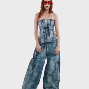 DISCOLOR DENIM PANT