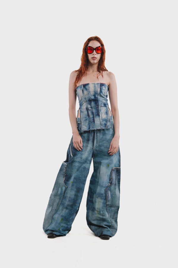 DISCOLOR DENIM PANT