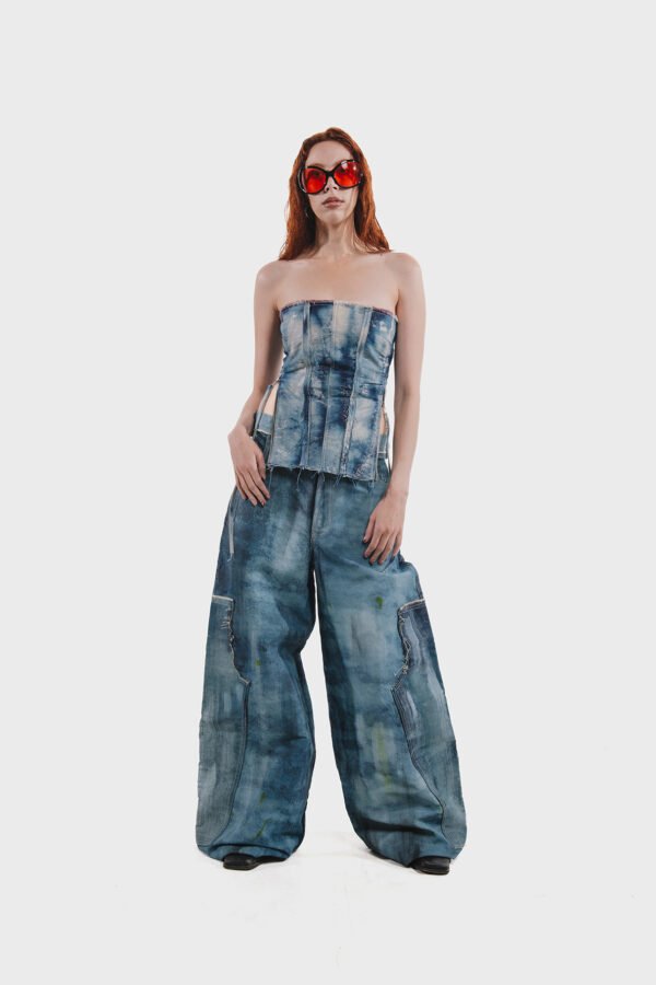 DISCOLOR DENIM PANT