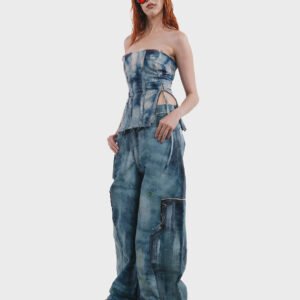 DISCOLOR DENIM PANT