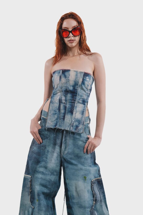 DISCOLOR DENIM PANT