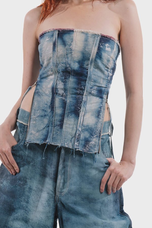 DISCOLOR DENIM PANT
