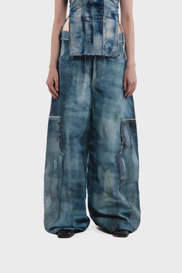 DISCOLOR DENIM PANT