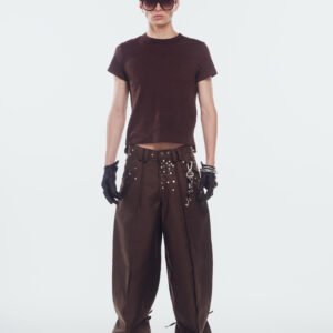 Sesión de estudio-091 BROWN SHINE PANT