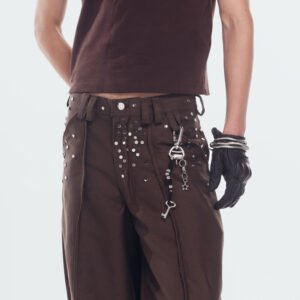 Sesión de estudio-100 BROWN SHINE PANT
