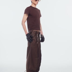Sesión de estudio-110 BROWN SHINE PANT