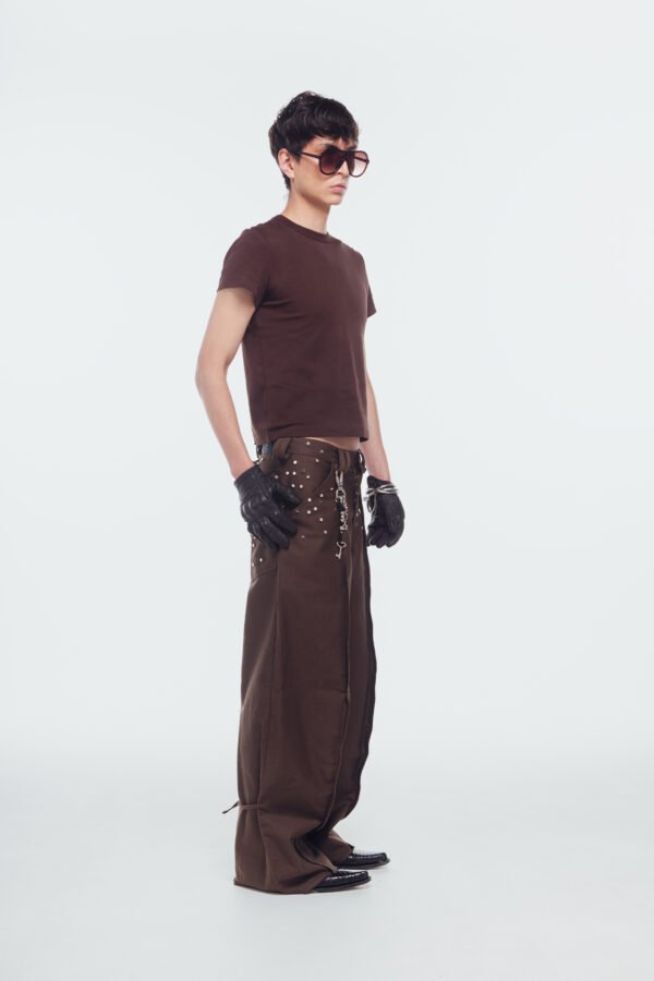 Sesión de estudio-110 BROWN SHINE PANT