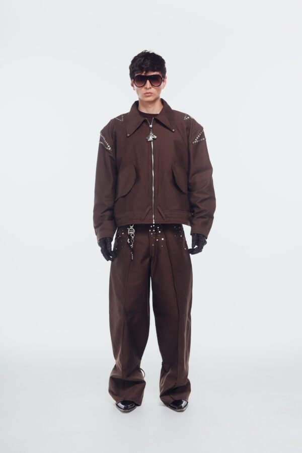 Sesión de estudio-143 MEGA STAR BROWN SHINE JACKET